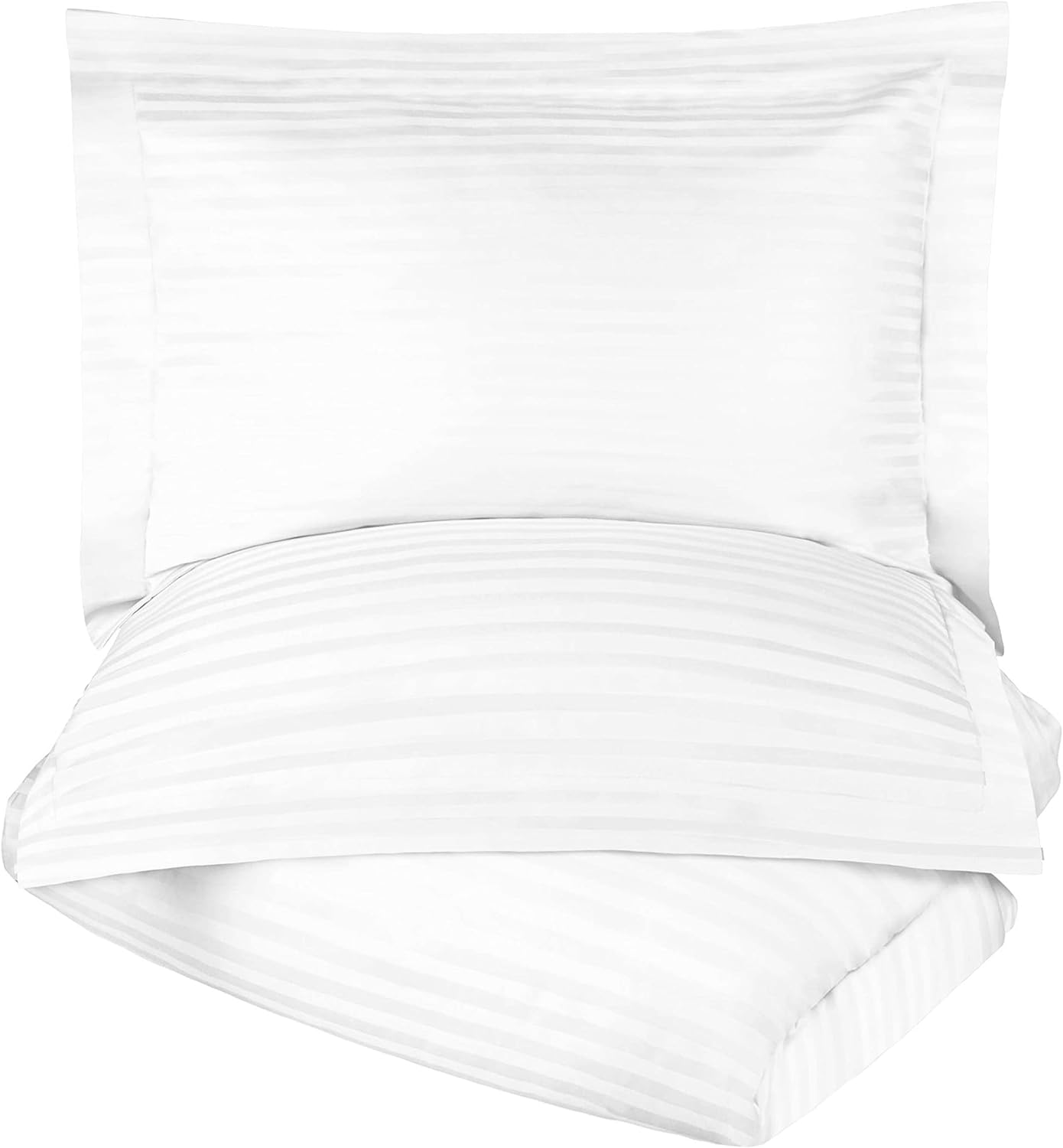 Premium Egyptian Cotton 300 Thread Count Duvet Cover Set - Soft Luxury Bedding for Master Bedroom & Guest Room (Queen/King Size) | Breathable & Wrinkle-Resistant for All-Season Comfort