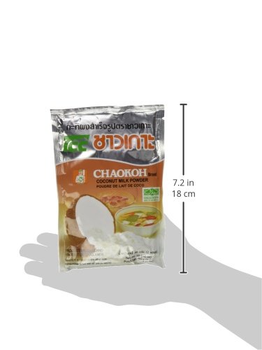 Organic Chaokoh Coconut Milk Powder 60g (Pack of 3) - Premium Instant Coconut Powder for Cooking, Baking, Smoothies & Vegan Recipes - Gluten-Free Dairy-Free Plant-Based Alternative