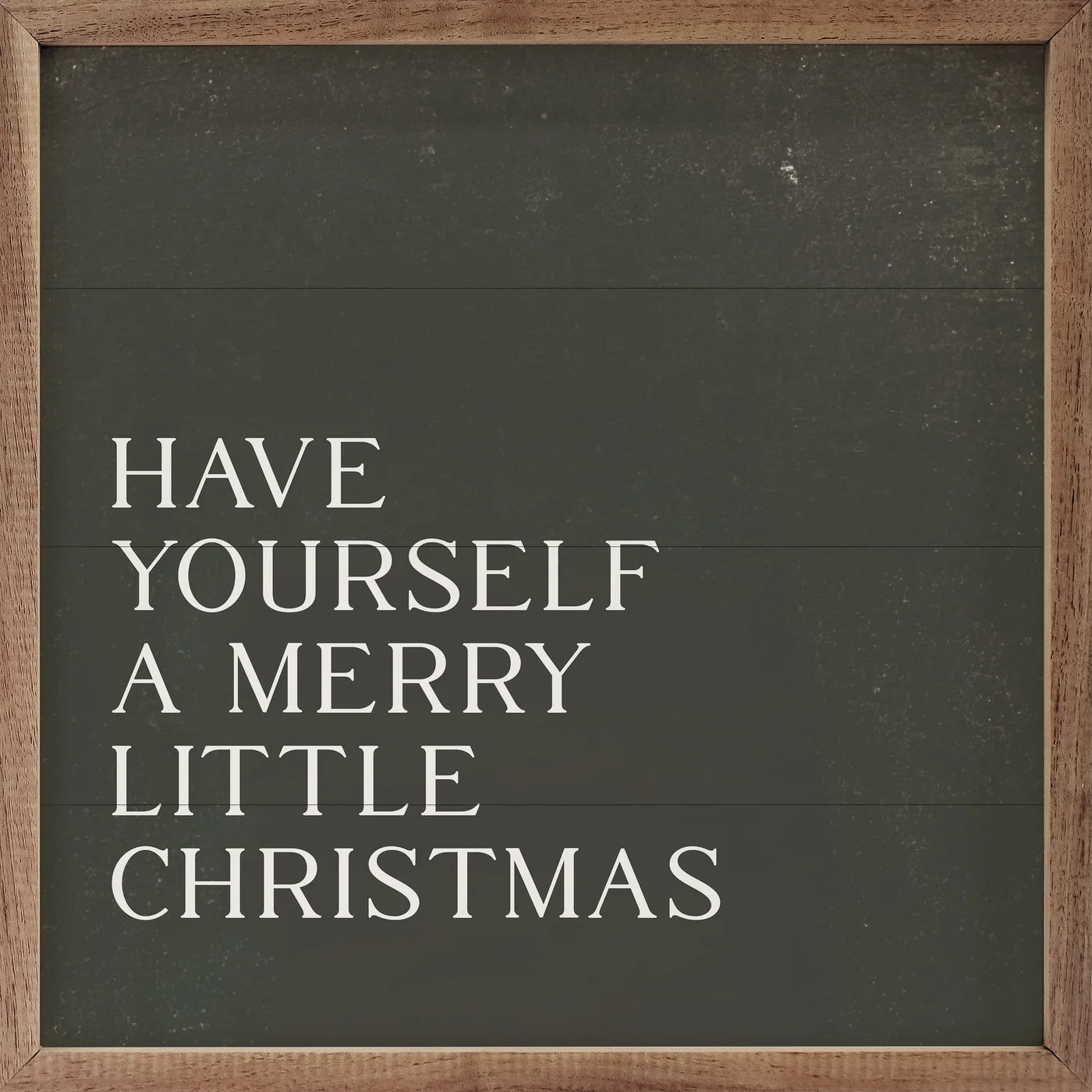 Have Yourself A Merry Little Christmas Wood Framed Print - Holiday Wall Art Decor for Home, Office & Gift Giving - Perfect for Christmas Tree Decorations & Festive Home Staging