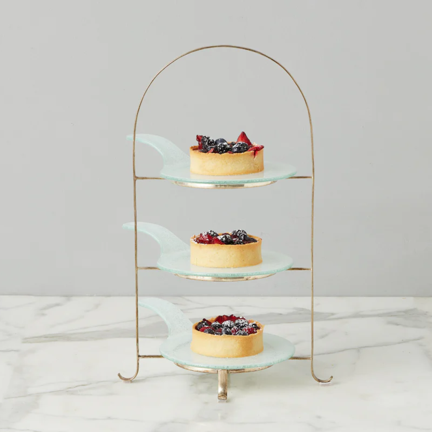 Eco-Friendly Recycled Glass Round Appetizer Serving Tray - Perfect for Parties, Weddings & Home Entertaining