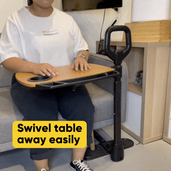 Stander Assist A Tray - Adjustable Bed Tray Table for Eating, Working & Reading - Perfect for Hospital, Home & Office Use