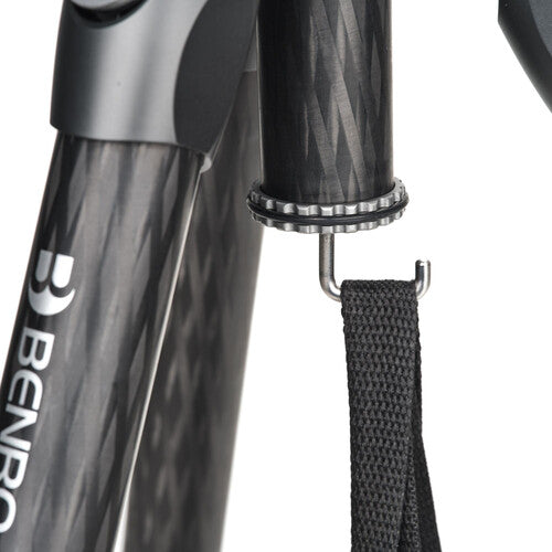 Benro Rhino CF Three Series Carbon Fiber Tripod & Monopod with Flip Locks - Lightweight Travel Tripod for DSLR Cameras, Perfect for Photography, Hiking & Outdoor Adventures