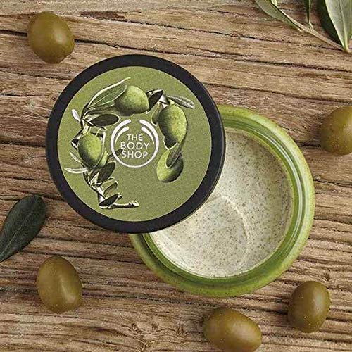 The Body Shop Olive Exfoliating Cream Body Scrub 250ml (8.6 oz) - Deep Exfoliation for Smooth, Glowing Skin - Perfect for Dry Skin & Pre-Shave Prep