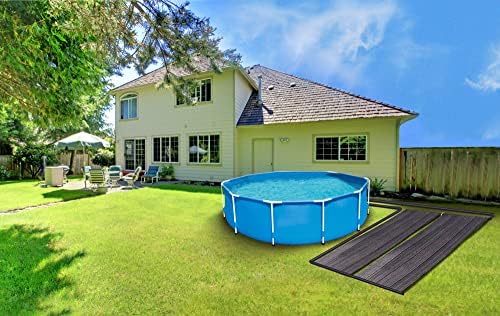 SunQuest Solar Pool Heater Panels - 2 Pack (2ft x 12ft) Solar Water Heating System with Roof/Rack Mount & Add-on Kit for Above Ground and Inground Pools | DIY Installation | UV-Resistant Polypropylene Panels | Perfect for Backyard, Residential and Commercial Pool Heating