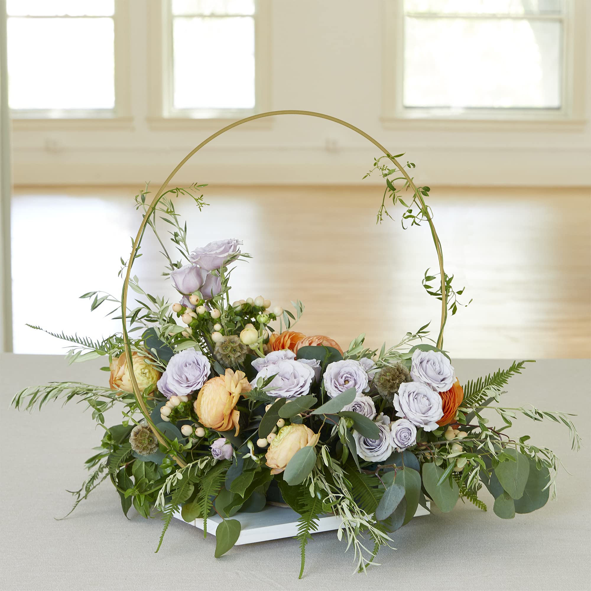 12 Inch Gold FloraCraft Wire Wreath Ring - DIY Holiday & Home Decor for Christmas, Fall, Spring Wreaths