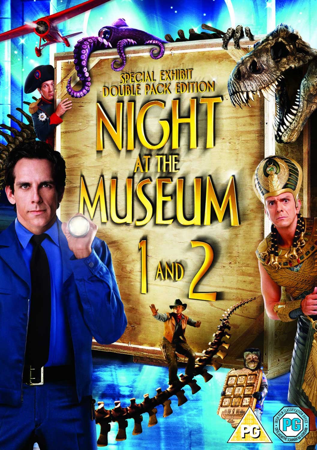 Night at the Museum & Night at the Museum 2 Movie Collection DVD Double Pack (2006) - Family Comedy Adventure Films for Movie Nights and Kids Entertainment