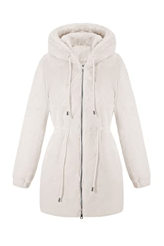 White Faux Fur Coat