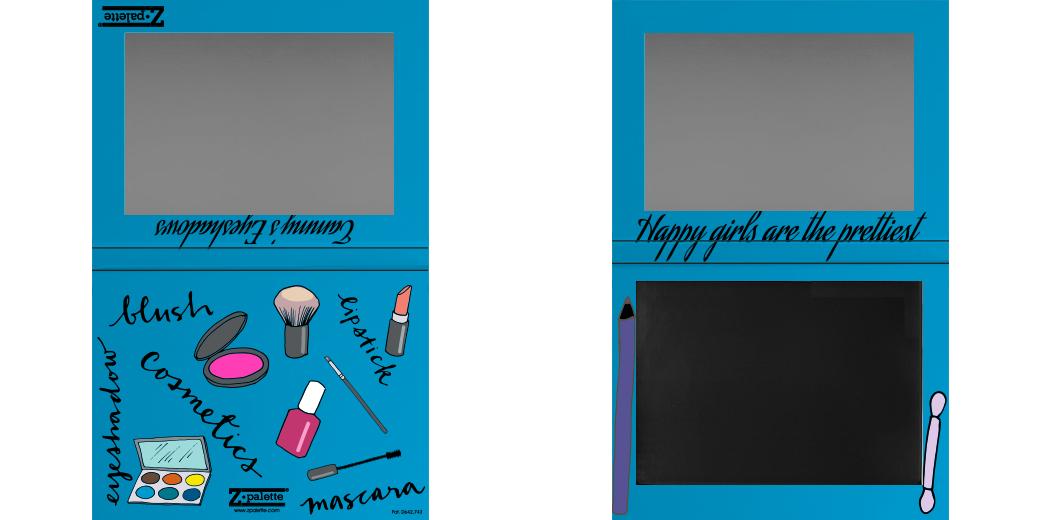 Custom Extra Large Z Palette - Magnetic Makeup Palette for Eyeshadows & Blush - Perfect for Professional Makeup Artists & Travel