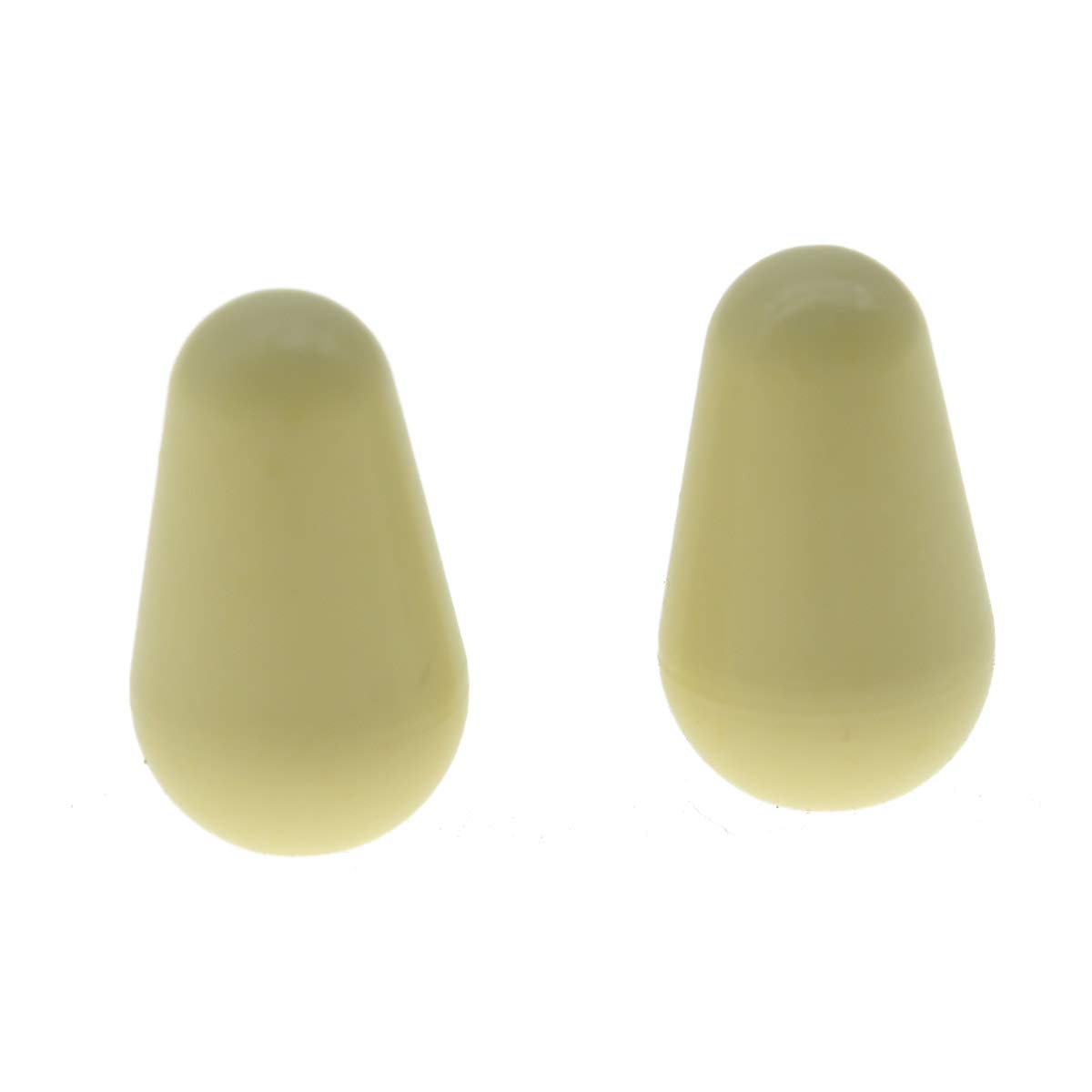 KAISH 2-Pack Guitar 5-Way Pickup Selector Switch Tips & Knobs - Aged White Replacement Parts for Fender Stratocaster - Perfect for Guitar Upgrades & DIY Repairs