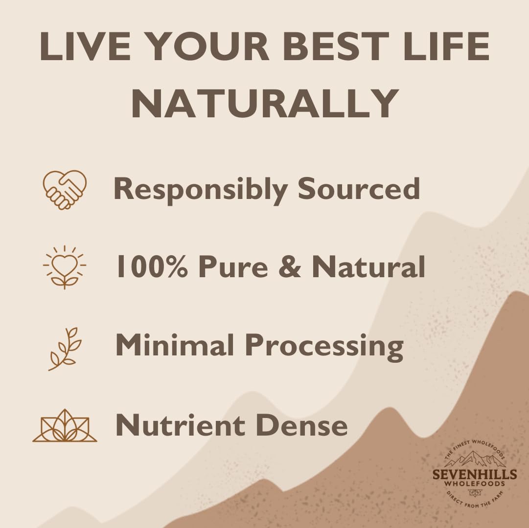 Organic Gelatinized Maca Powder 1kg by Sevenhills Wholefoods - Premium Superfood for Energy, Hormone Balance & Stress Relief - Perfect for Smoothies, Baking & Wellness Drinks