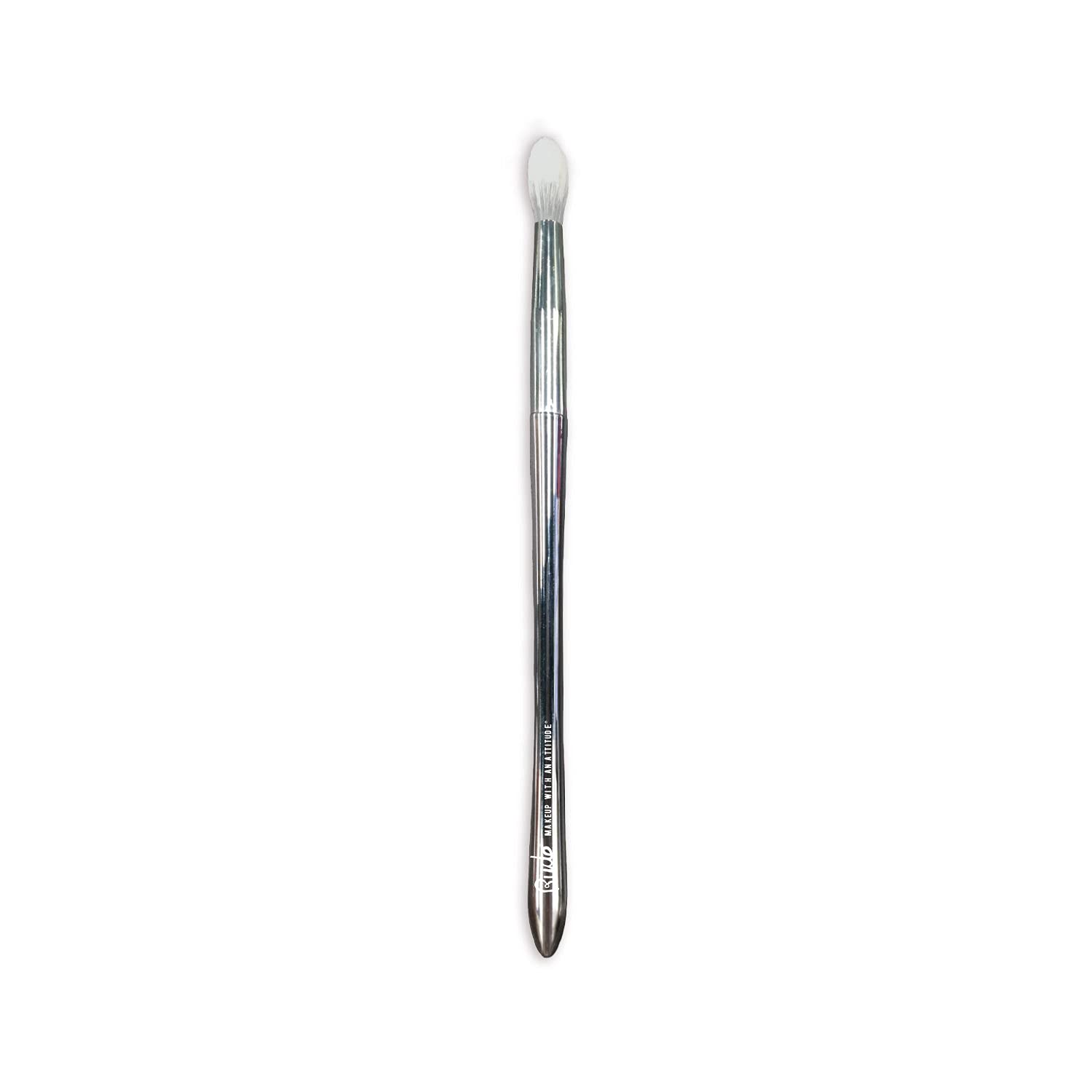 Rude Cosmetics Silver Bullet Blending Brush - Professional Makeup Brush for Eyeshadow Blending & Contouring | Perfect for Smokey Eye & Everyday Makeup Looks