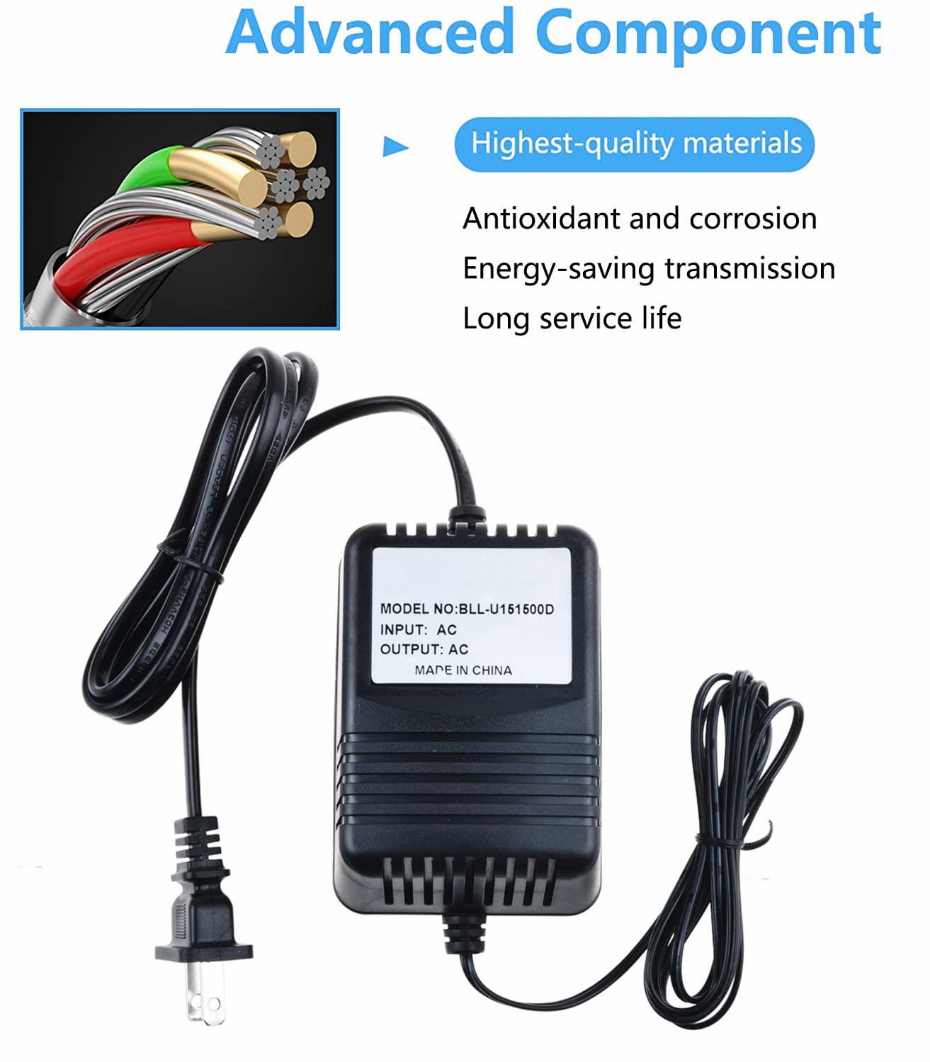 Dysead AC Adapter Replacement for Uniden D3280-2 DECT 6.0 Bluetooth Cordless Phone Handset - Power Supply Charger Cord PSU (Compatible with Handset Charging Only, Not Base Unit) - Perfect for Home Office Phone Charging Needs