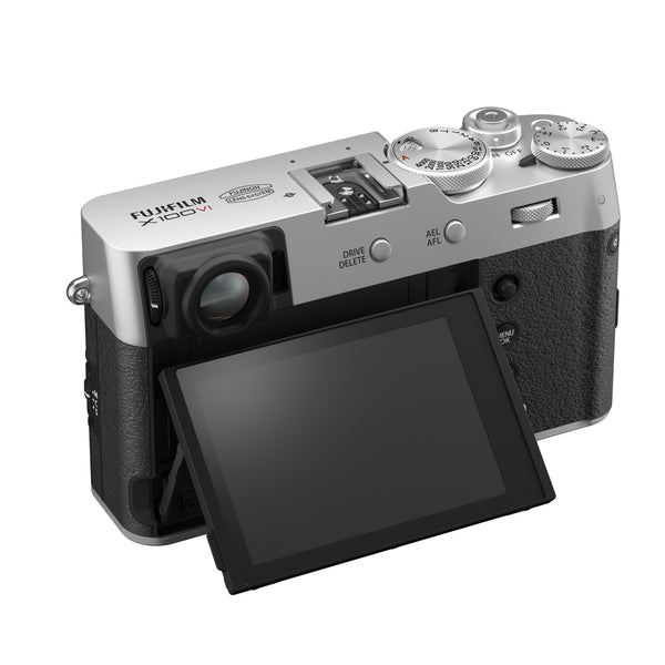 FUJIFILM X100VI Silver Digital Camera with Wide Conversion Lens - Perfect for Street Photography & Travel Vlogging