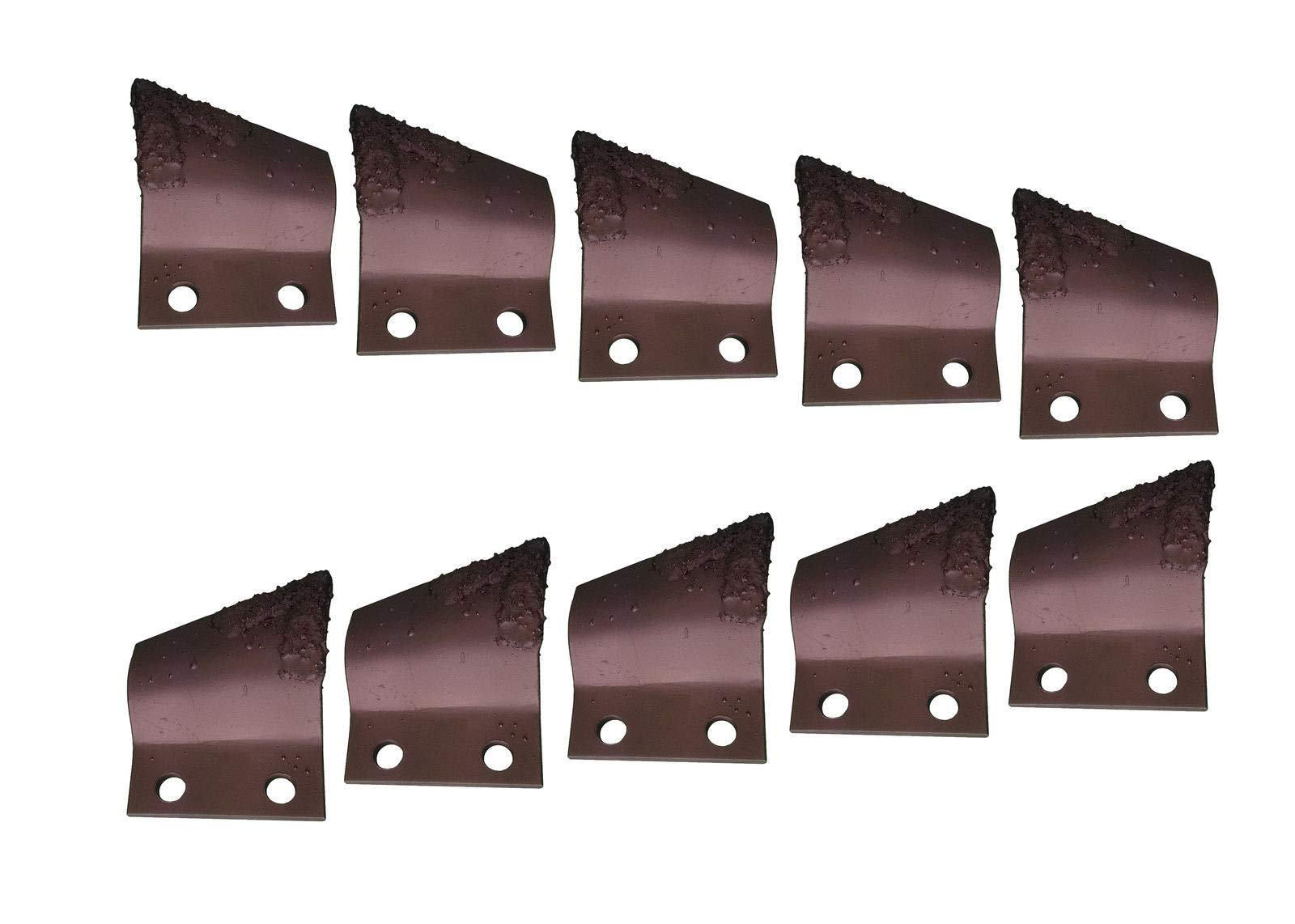 Digger Supply 5LH + 5RH Carbide Trencher Cup Teeth - Compatible with 2