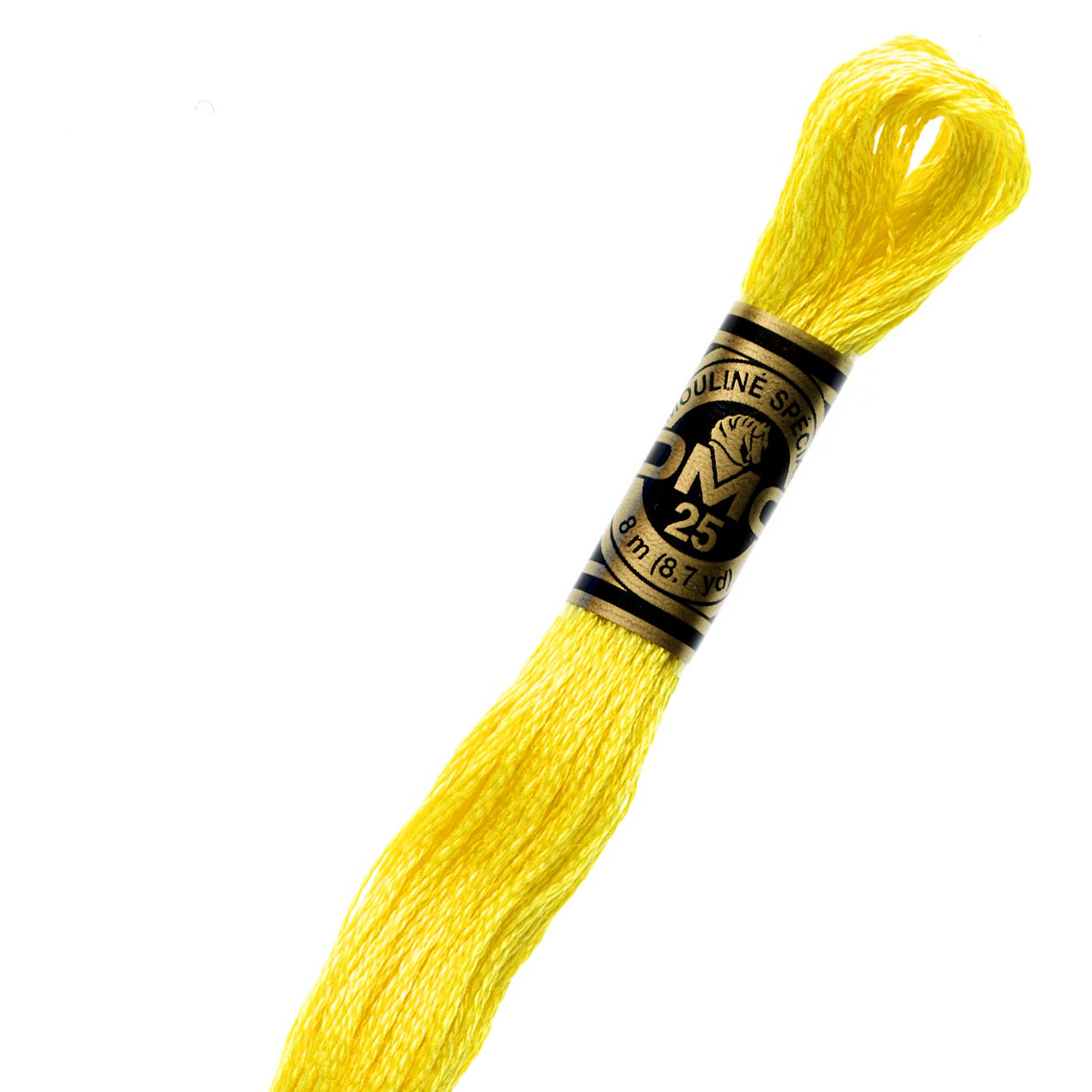 DMC 307 Cotton Embroidery Floss - 100% Mercerized Cotton Thread for Cross Stitch, Needlepoint & Hand Embroidery - Perfect for DIY Crafts, Scrapbooking & Home Decor Projects