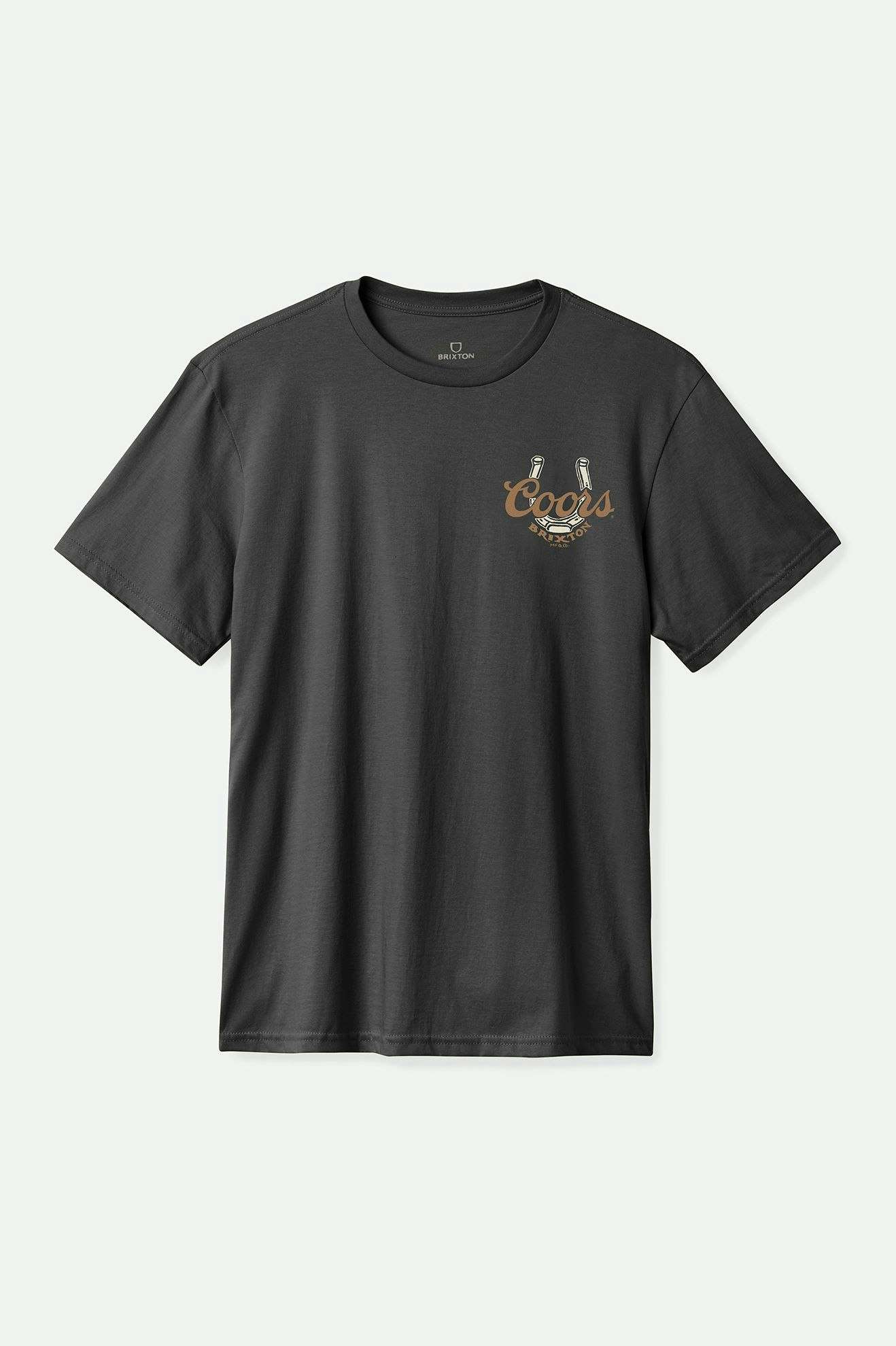 Coors Luck Short Sleeve Standard T-Shirt for Men - Black - Comfortable Cotton Tee for Casual Wear, Outdoors, and Everyday Use