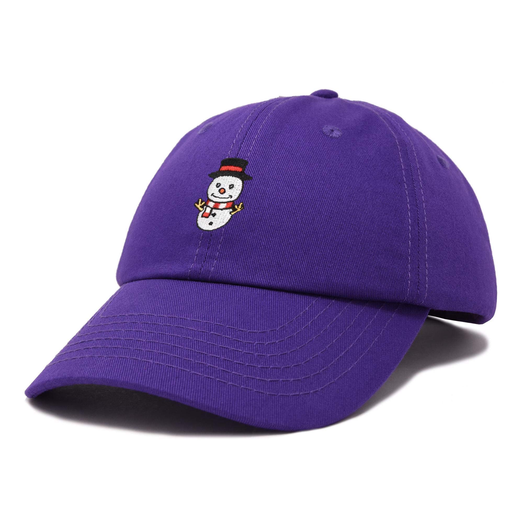 DALIX Cute Snowman Hat for Women - Winter Baseball Cap with Embroidery - Perfect for Christmas, Holiday Parties & Outdoor Activities