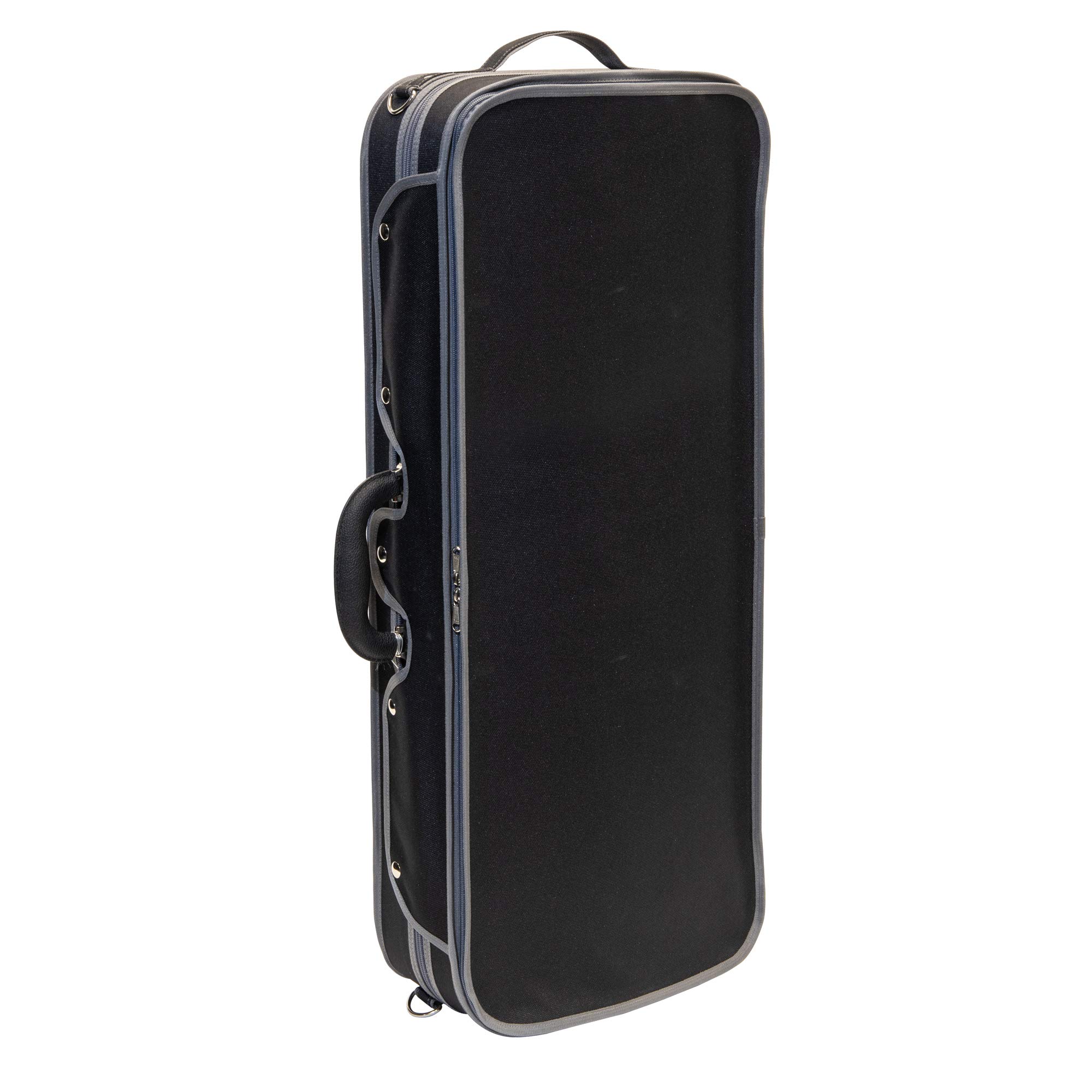 Professional Double Violin Travel Case 4/4 Full Size - Hardwood Shell with Silk Interior, Adjustable Straps for Two Violins | Perfect for Musicians, Travel & Storage | MIVI Music Premium Violin Accessories