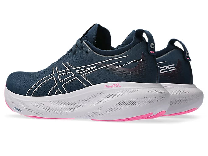 ASICS Women's GEL-NIMBUS 25 Running Shoes - French Blue/Lilac Hint - Premium Cushioned Sneakers for Long-Distance Running, Jogging & Gym Workouts