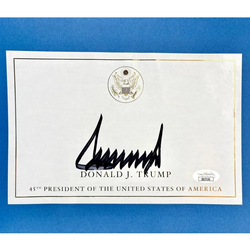 Authentic Donald Trump Signed 'Save America' Book with JSA COA - Collectible Memorabilia for Political Enthusiasts & History Buffs
