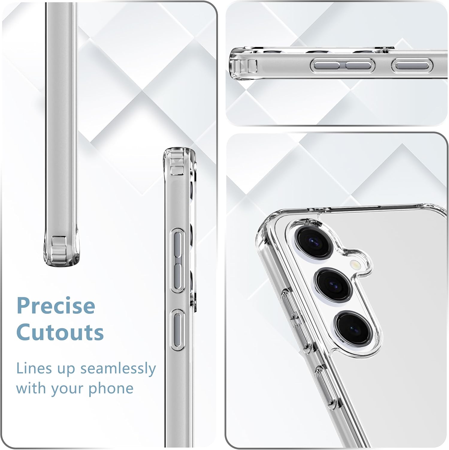 Samsung Galaxy S25 Clear Phone Case - Anti-Yellowing, Scratch-Resistant, Slim Fit Protective Cover for Everyday Use & Travel