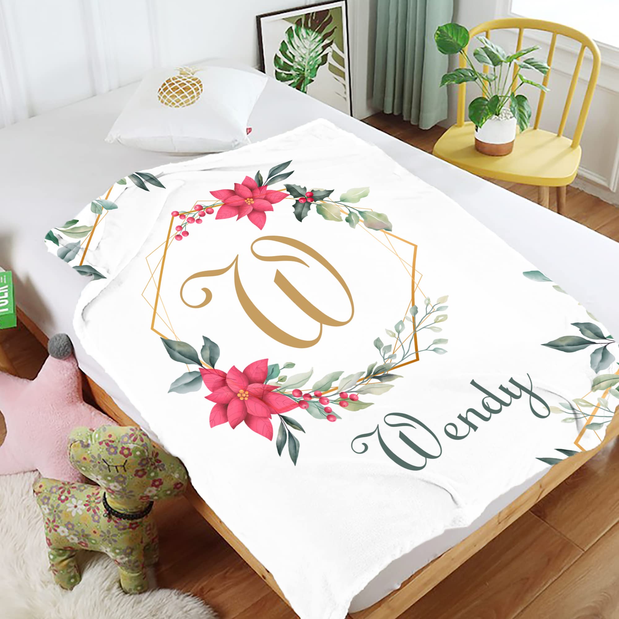Personalized Baby Blankets for Boys & Girls - Custom Name Blanket for Newborns - Ultra Soft Baby Blanket - Perfect Newborn Gift - Nursery, Stroller & Crib Blanket for Boys & Girls