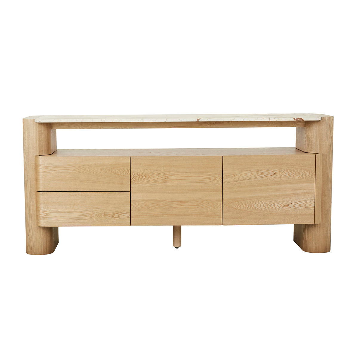 Premium Floyd Marble Buffet Table - Elegant Dining & Serving Furniture for Home, Restaurant & Events - Perfect for Entertaining, Buffets & Formal Gatherings