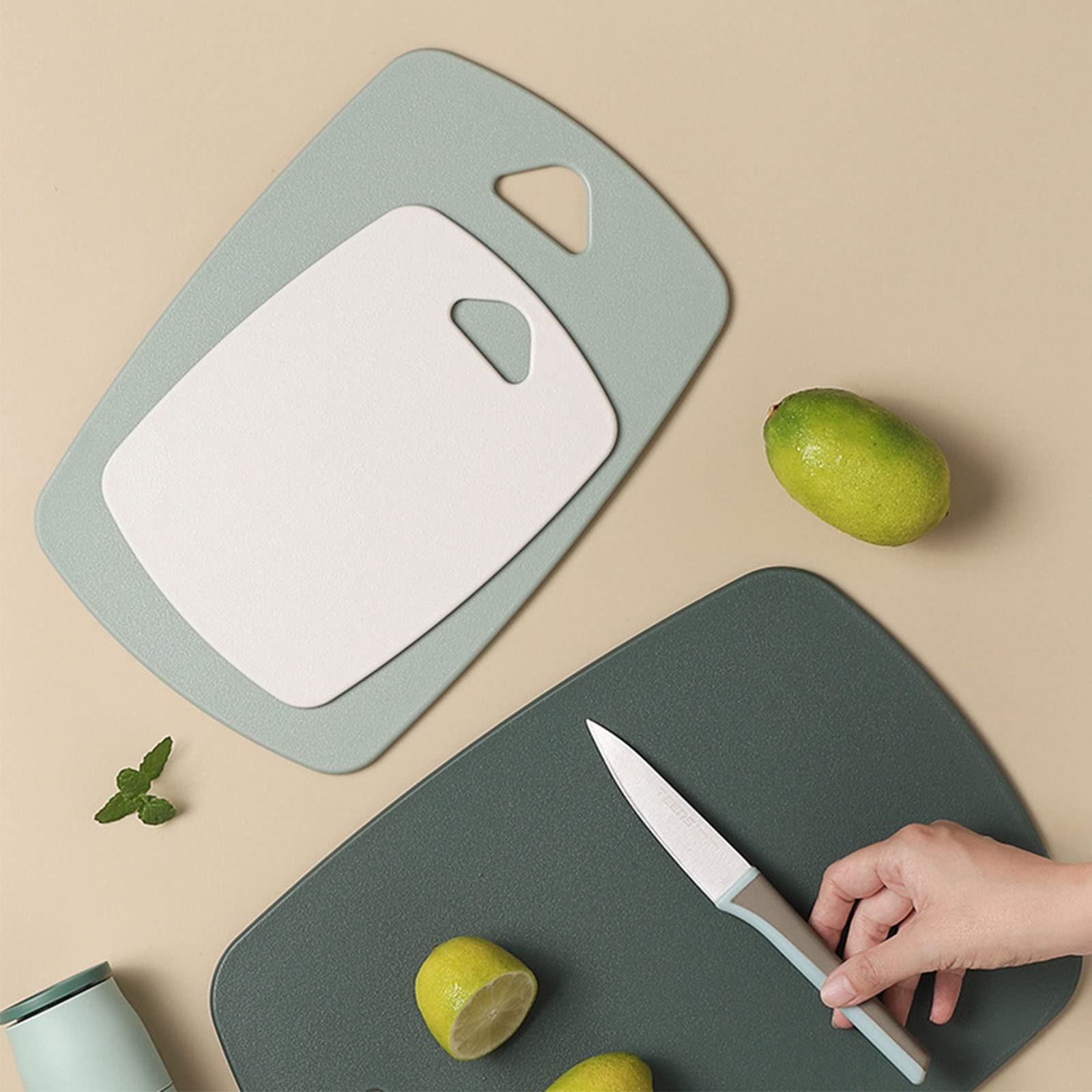Professional Multi-Color Kitchen Plastic Cutting Board Set of 3, Dishwasher Safe Chopping Boards for Fruit, Meat, and Vegetables, Perfect for Home Cooking and Meal Prep