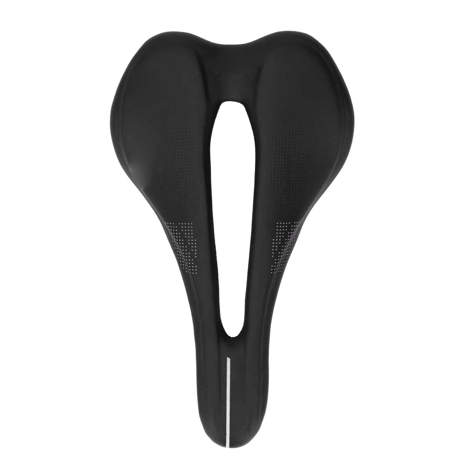 Alomejor Comfortable Shock-Absorbing Bike Saddle - PU Microfiber Leather Mountain/Road Bicycle Seat for Men & Women - Perfect for Long-Distance Cycling, Commuting, and Outdoor Adventures