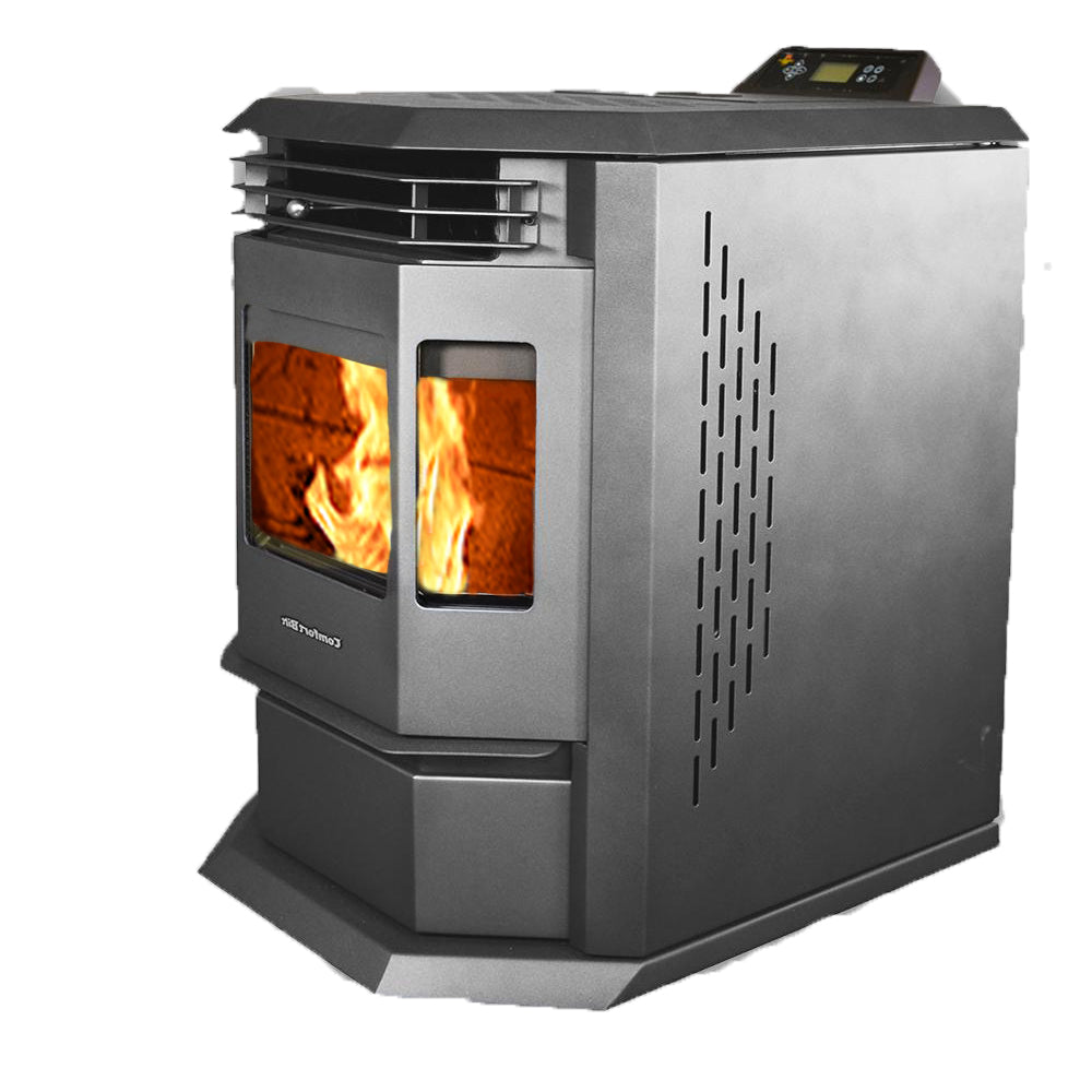 ComfortBilt HP22 Pellet Stove - Black Energy Efficient Heating Stove for Home, Cabin & RV | Eco-Friendly Wood Pellet Burner with High Heat Output