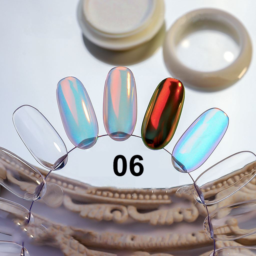 Pearl Aurora Chrome Pigment - Moonlight Series for Nail Art, Resin Crafts & DIY Projects - High-Quality Metallic Powder for Stunning Effects