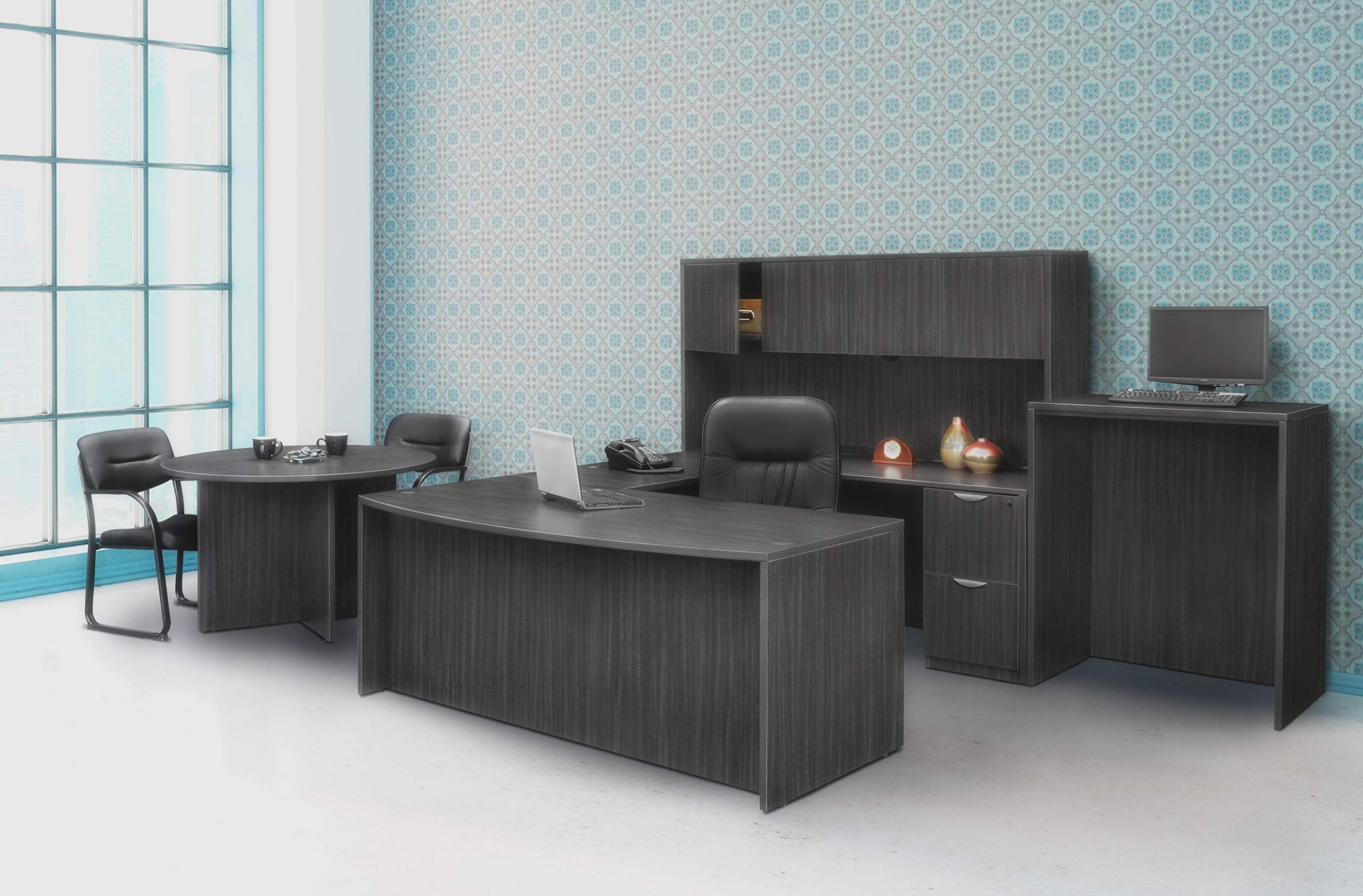 Regency Legacy Desk Pedestal with 2 File Drawers, Ash Grey - Stylish Home Office Storage Solution for Files & Supplies