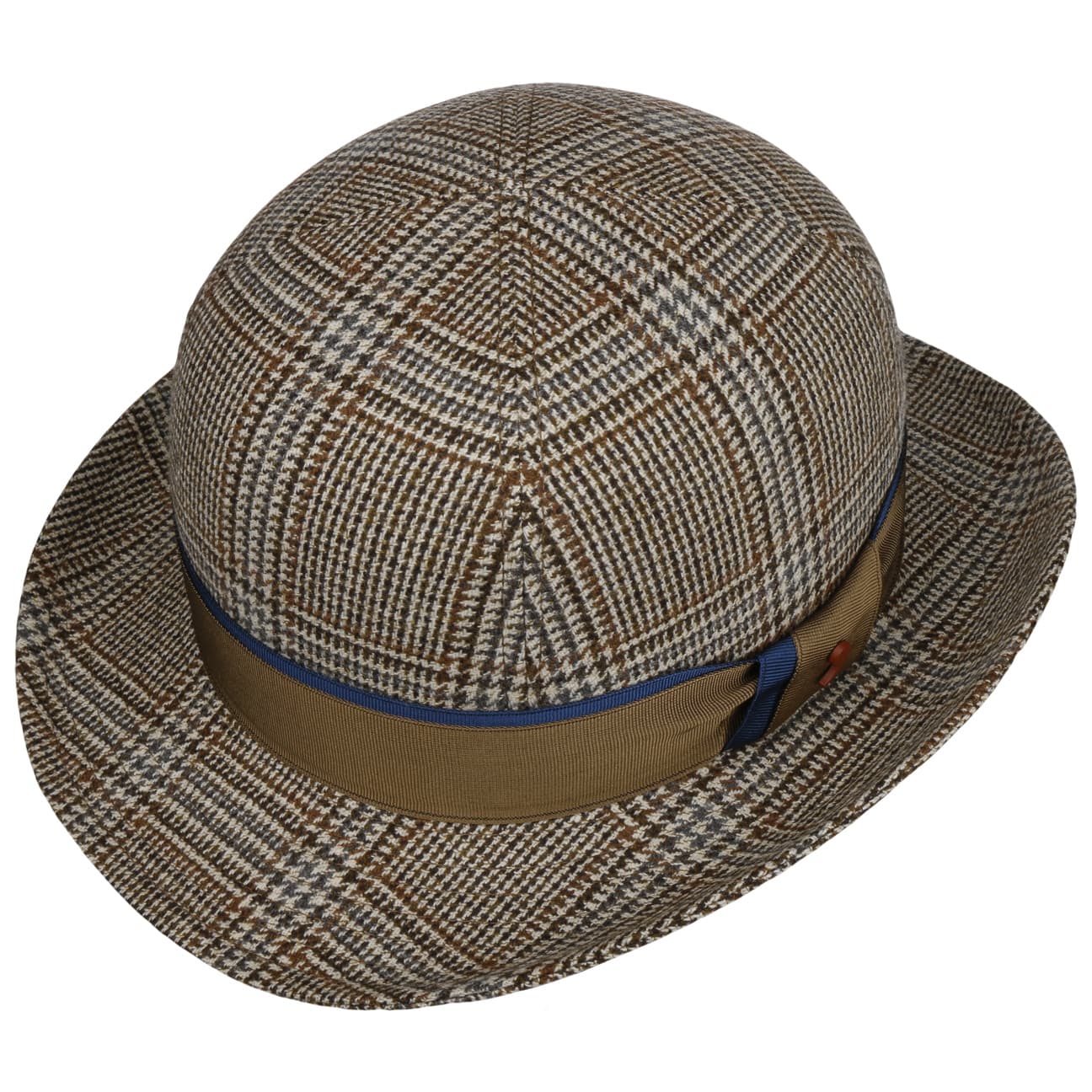 Alfonso D'Este Luxury Merino Wool Cashmere Bowler Hat for Men & Women - Winter Fashion Accessory for Outdoor Events & Formal Occasions