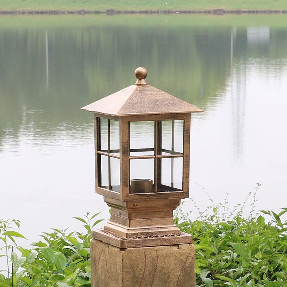 Waterproof Outdoor Post Light Fixture - Durable Courtyard & Garden Lighting for Villa, Porch, Pathway - Energy Saving LED Lamp for Home, Community & Landscape Decoration (Weatherproof & Dustproof) - Perfect for Patio, Driveway & Backyard Illumination