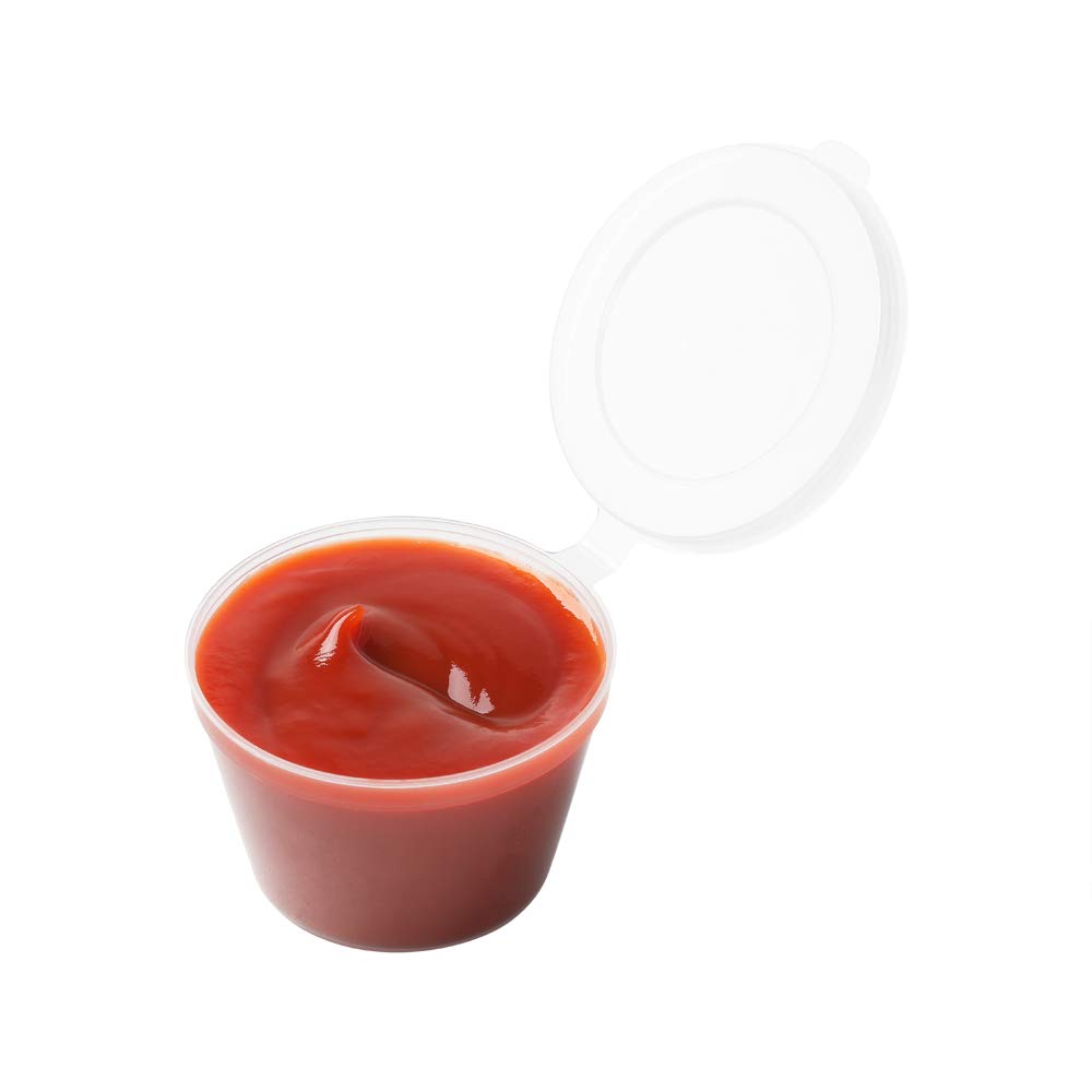 Restaurantware RW Base 3oz Jello Shot Cups - 100 Pack Microwave-Safe Disposable Plastic Portion Containers for Sauces, Condiments, Toppings & Samples | Perfect for Parties, Catering & Food Service