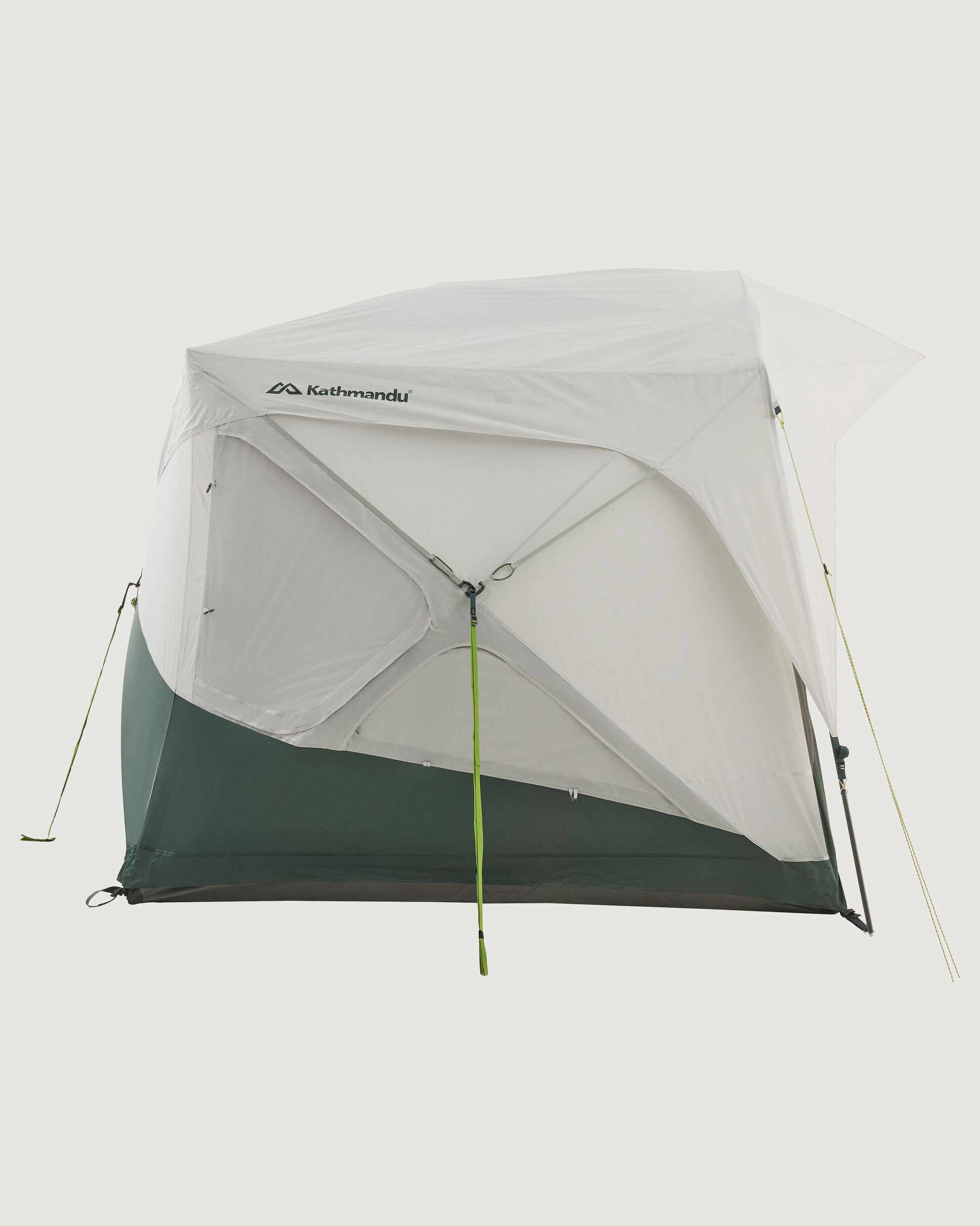 Retreat Quick Pitch 2-3 Person Cabin Tent - Silver Grey/Dark Spruce - Lightweight Camping Tent for Backpacking & Family Outdoor Adventures