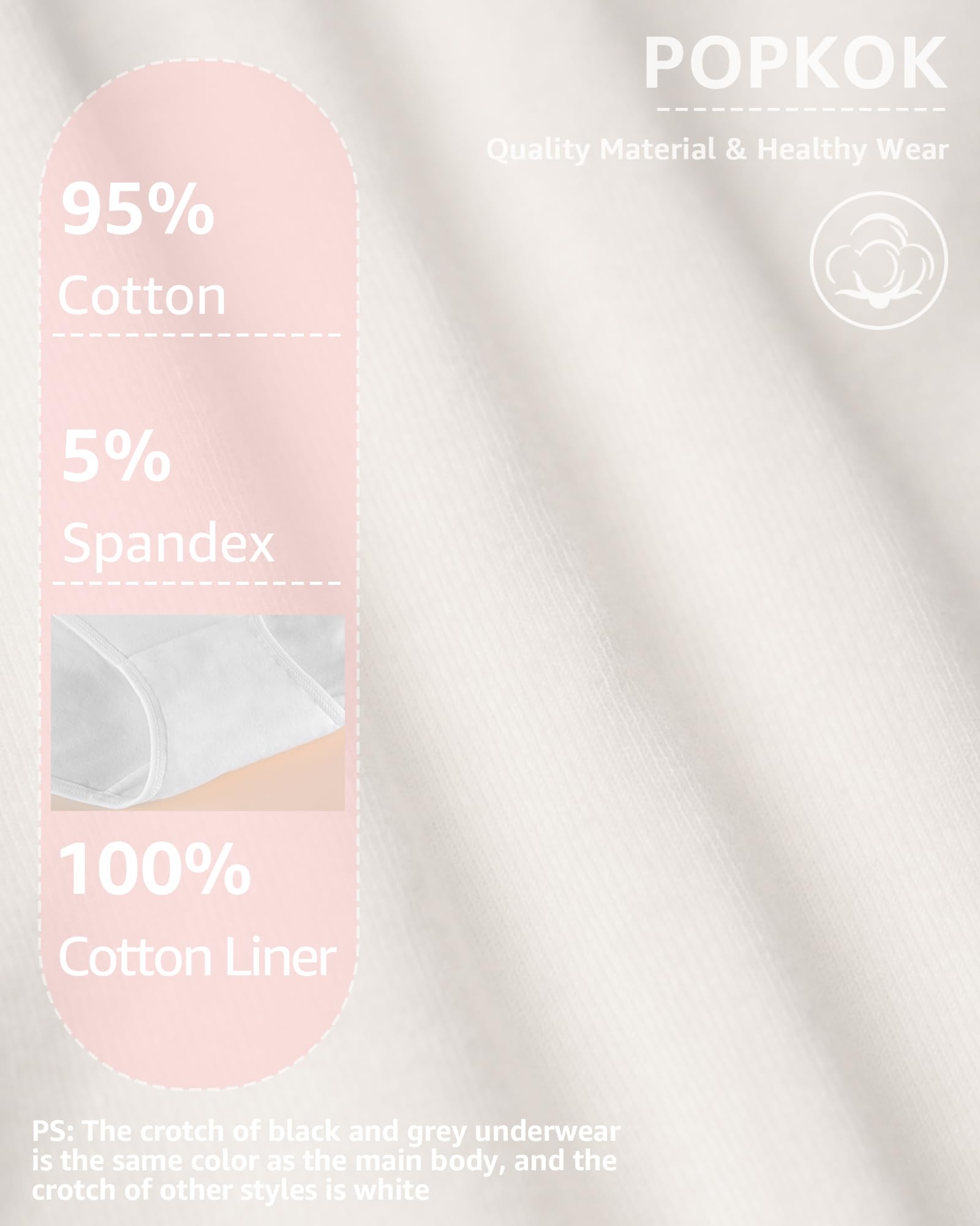 Comfortable Cotton Underwear for Teen Girls - 6 Pack Soft Breathable Brief Panties for School, Sports & Everyday Wear