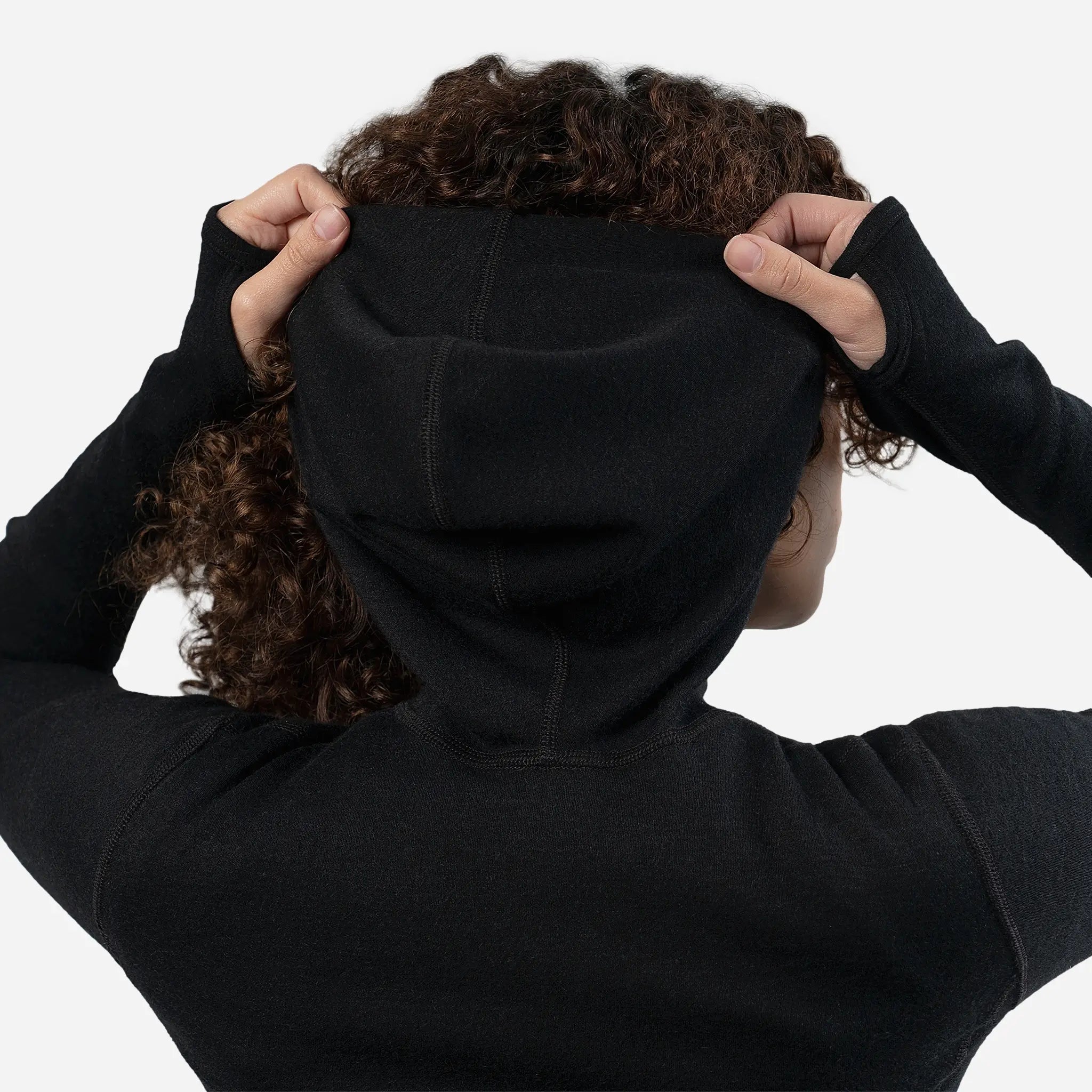 Women's Lightweight Alpaca Wool Hoodie - 300 GSM Half Zip Pullover for Outdoor Hiking & Casual Wear