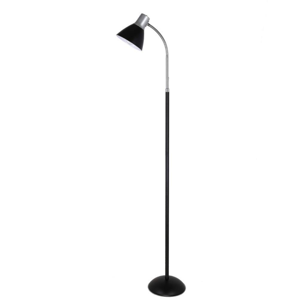 Adjustable Metal Floor Lamp with Heavy Base, Torchiere Standing Light for Living Room, Bedroom, Study & Office - Perfect for Reading, Relaxing & Ambient Lighting (Yellow)