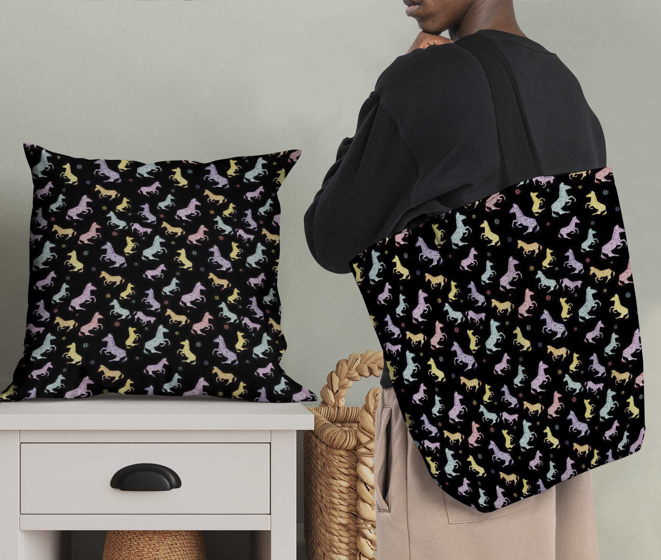 Soimoi Moss Georgette Black Fabric by The Yard - 42 Inch Wide Wild Animal Print Material - Nature-Inspired Textiles for Fashion Dresses, Scarves & Home Decor