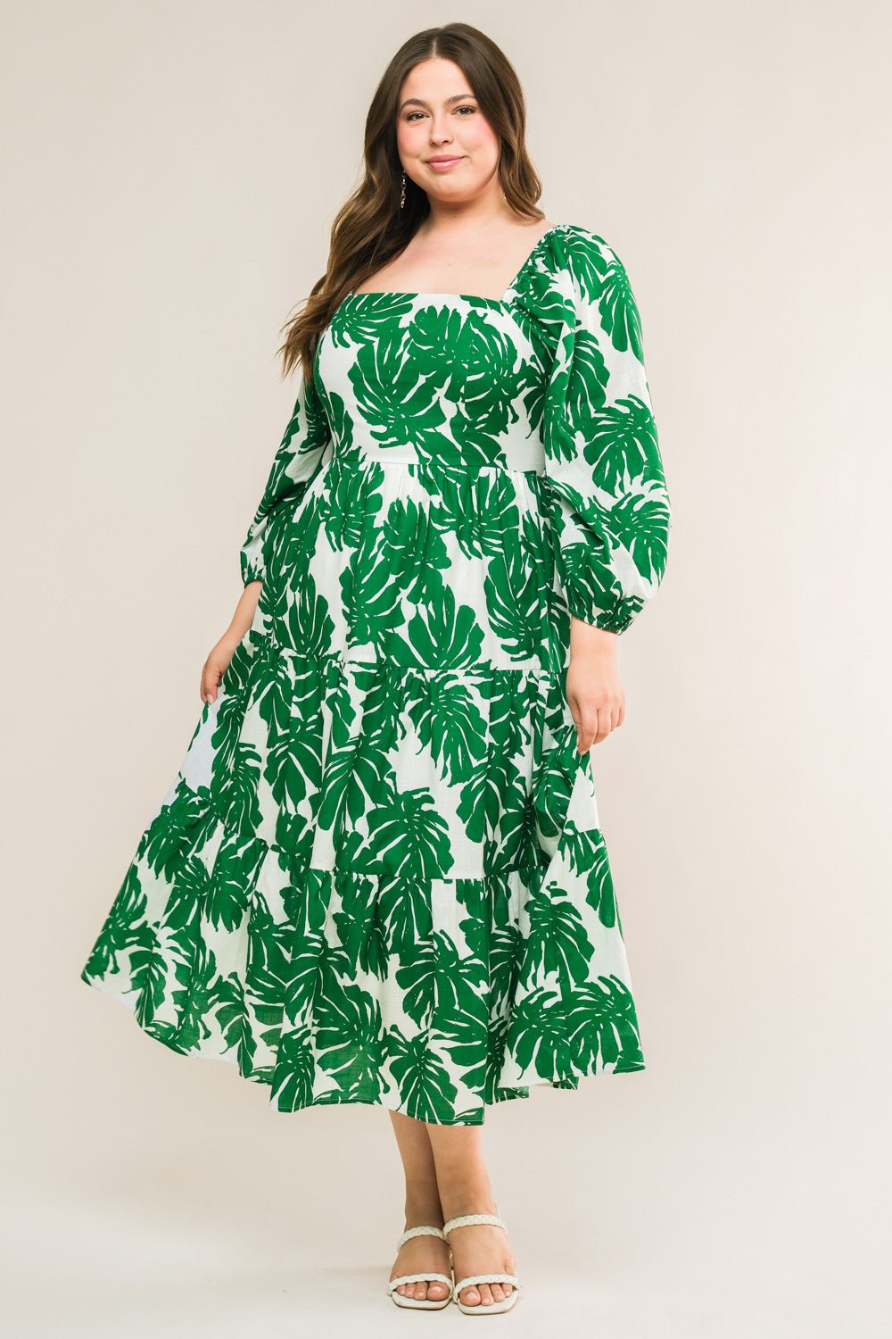 ALL THE DRAMA Woven Midi Dress - Elegant Flowy Women's Party Dress for Weddings, Cocktails & Special Occasions