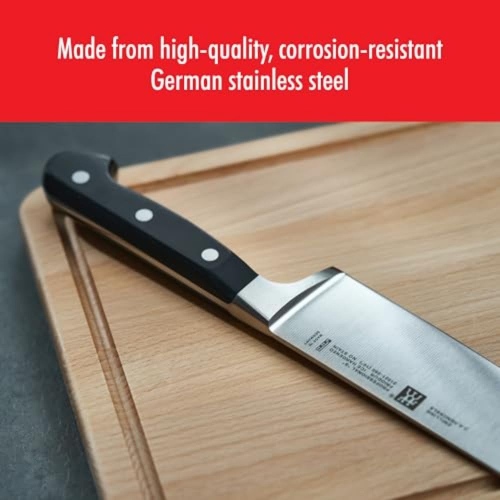 ZWILLING Professional S 10-inch German Chef's Knife - Razor-Sharp High Carbon Stainless Steel Blade, Dishwasher Safe - Perfect for Slicing, Dicing, and Chopping Vegetables, Meat, and Herbs in Professional Kitchens & Home Cooking