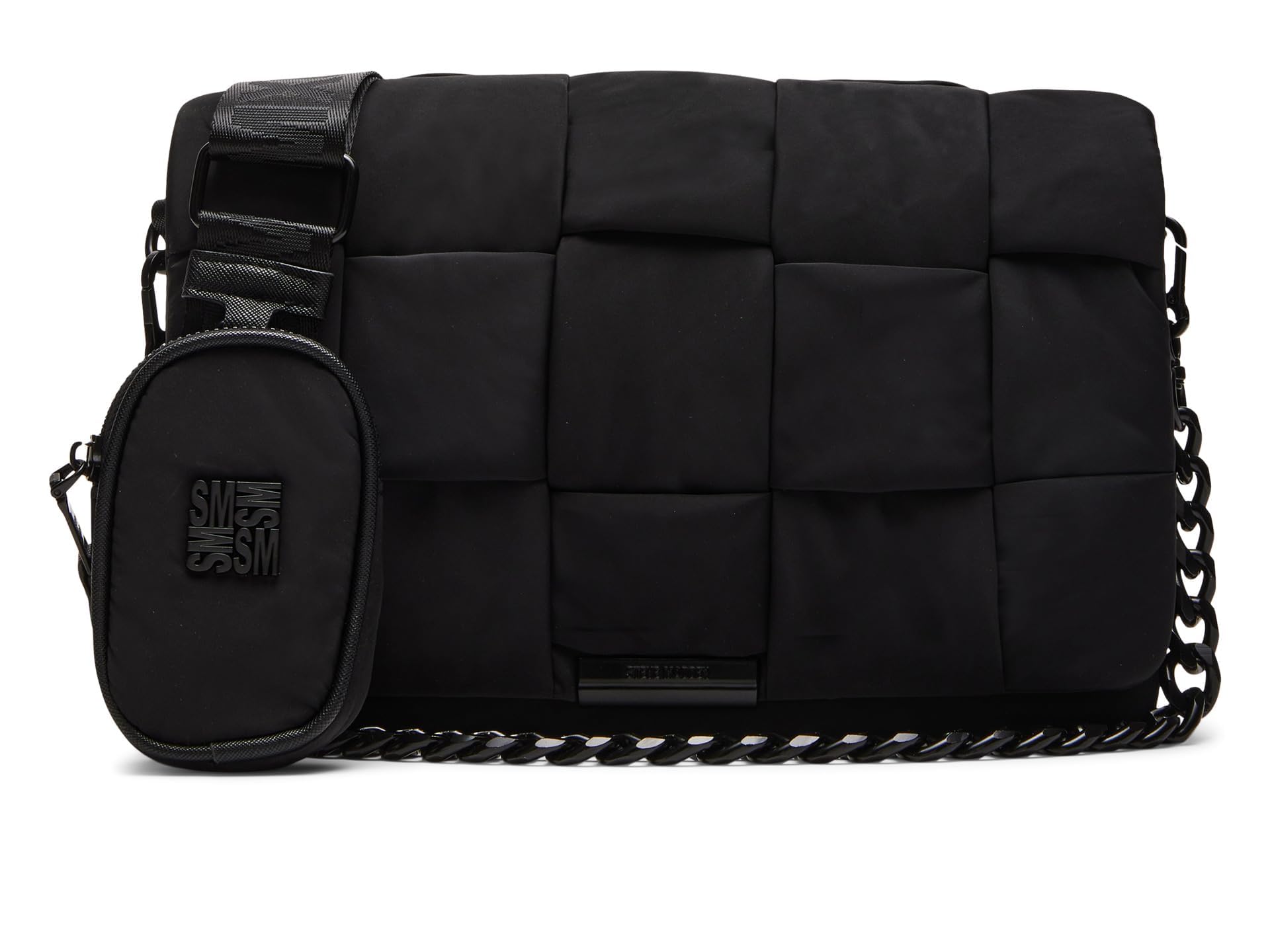 Steve Madden Bfiona Silky Nylon Messenger Crossbody Bag for Women - Lightweight & Water-Resistant Shoulder Purse - Perfect for Work, Travel & Everyday Use