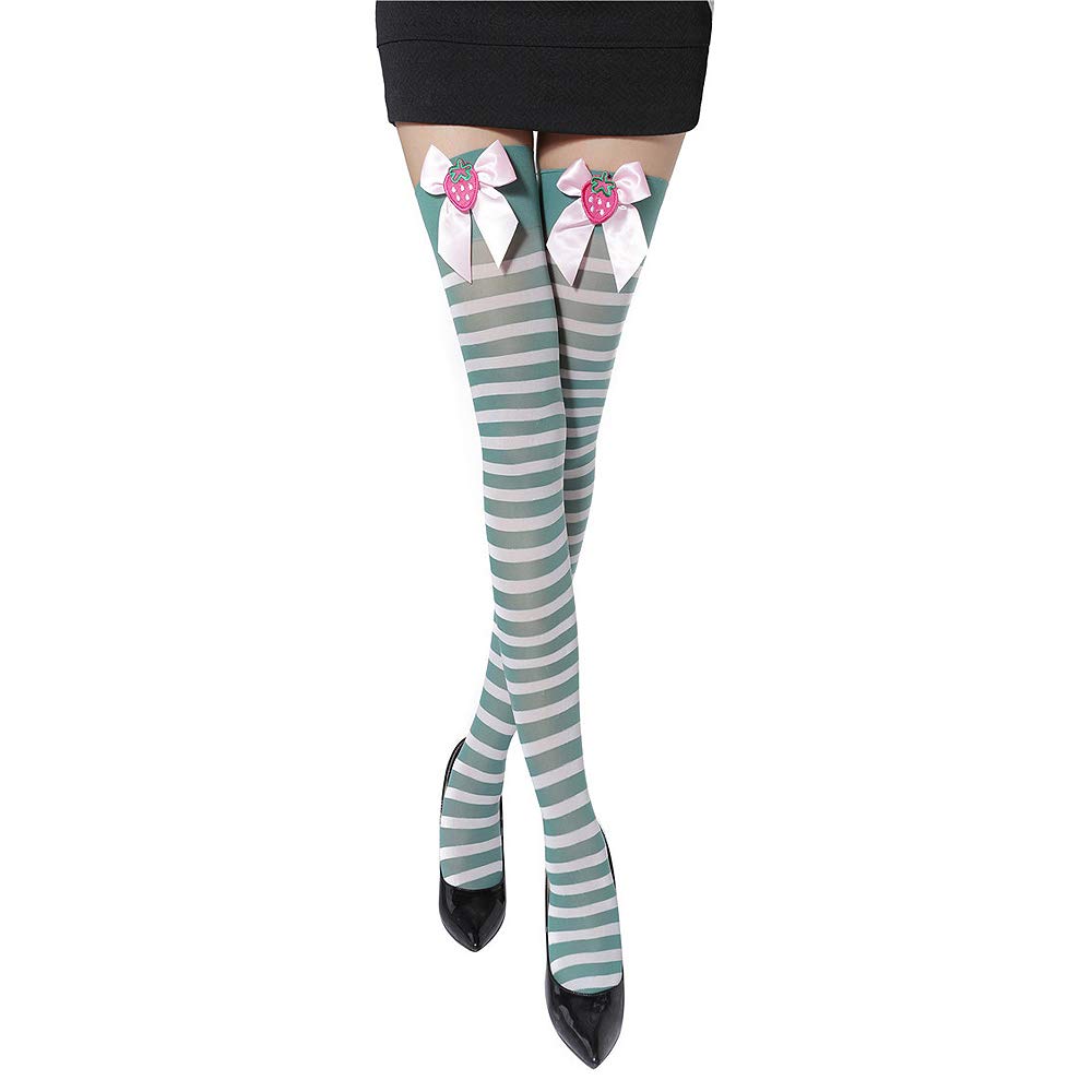 Retro Sexy Women's Thigh High Stockings - 15 Denier Ultra Thin Sheer Hosiery, Soft & Luxury Trendy Stockings for Party, Cosplay & Vintage Outfits