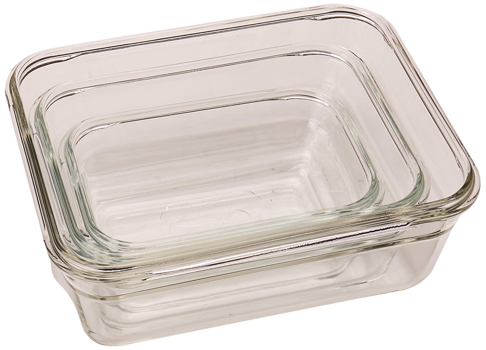 GlassLock Oven Safe Rectangular Food Storage Container - 50.4 Oz (6.3 Cups) - BPA Free, Leak Proof, Microwave & Dishwasher Safe - Perfect for Meal Prep, Leftovers & Freezer Storage