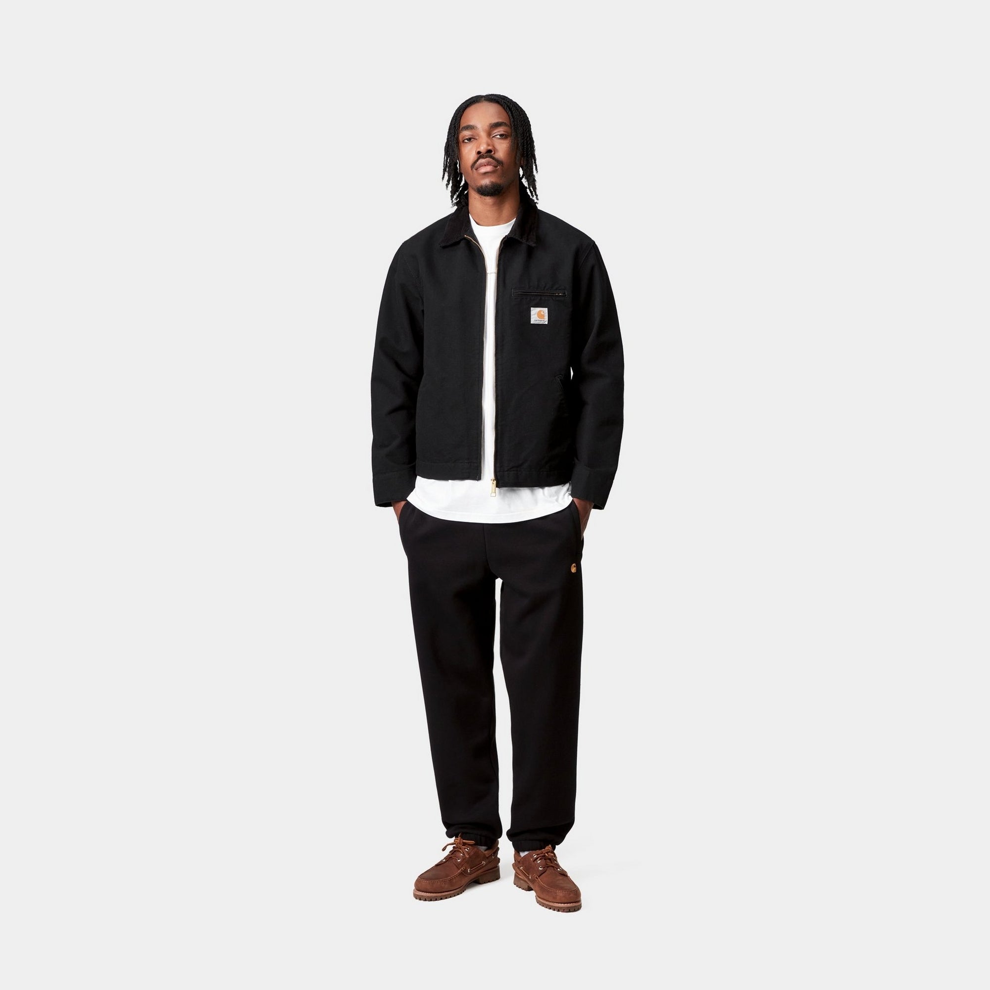 Detroit Jacket for Men & Women - Spring Lightweight Water-Resistant Black Rinsed Denim Jacket | Casual Outerwear for Urban Streetwear & Outdoor Activities