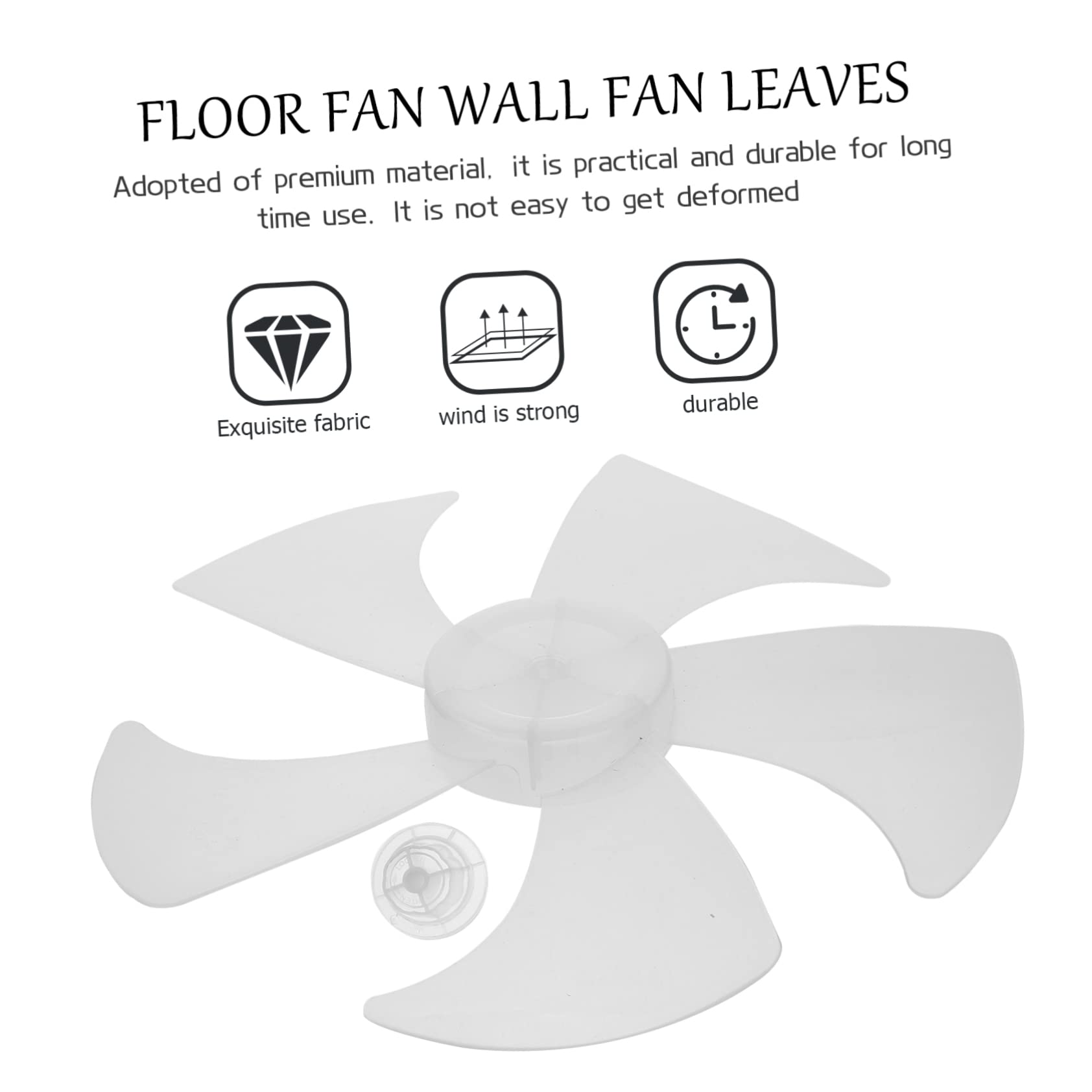 DOITOOL 14-Inch Universal Replacement Fan Blades for Floor & Table Fans - Durable Plastic Pedestal Fan Blades - Electric Fan Leaves Supply - Perfect for Home, Office, and Outdoor Cooling