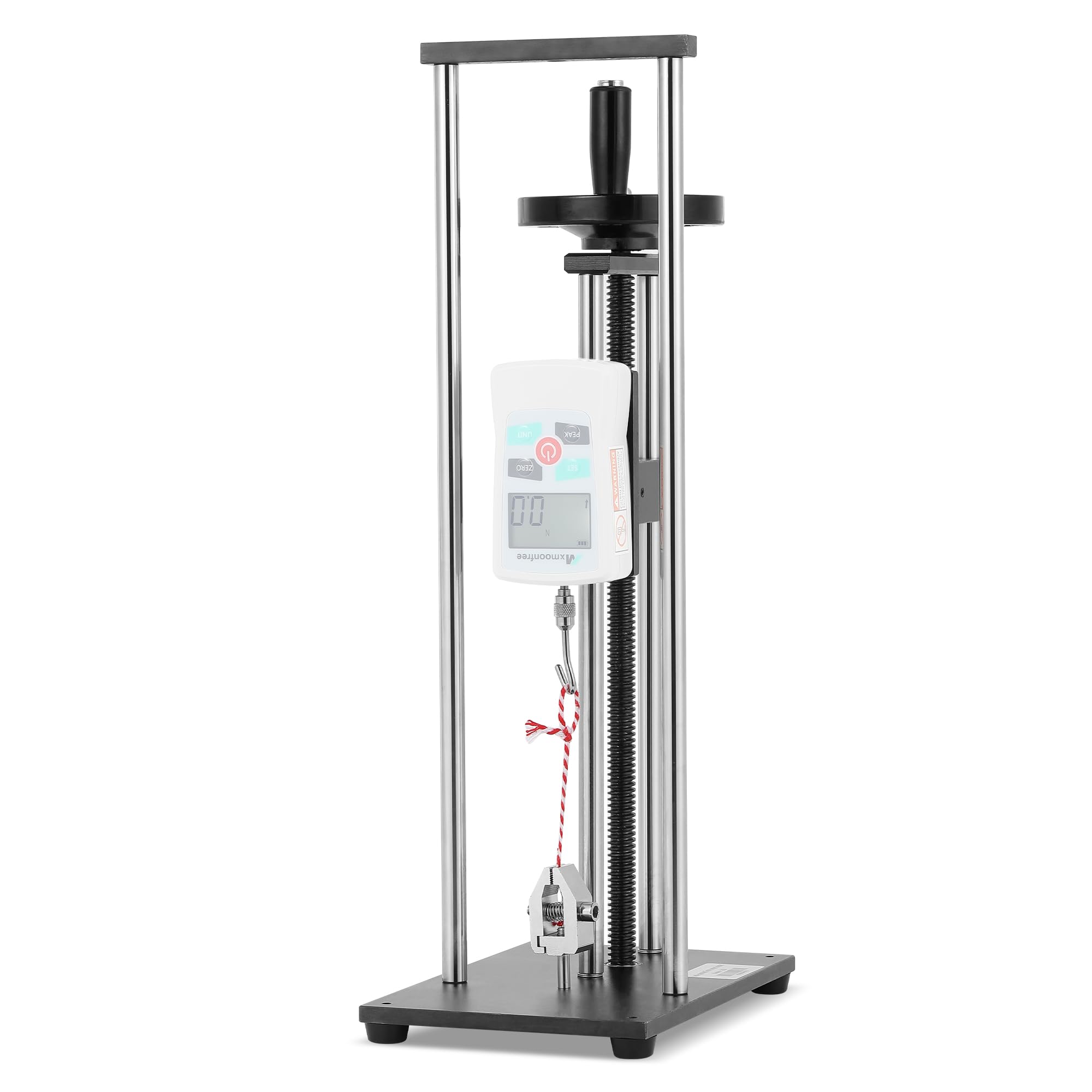 Manual Force Test Stand with Hand Wheel & Testing Clamp - 280mm/11'' Stroke Push Pull Gauge Stand (ESD Model) for Electronics Assembly, Quality Control & Material Testing | Force Gauge Not Included
