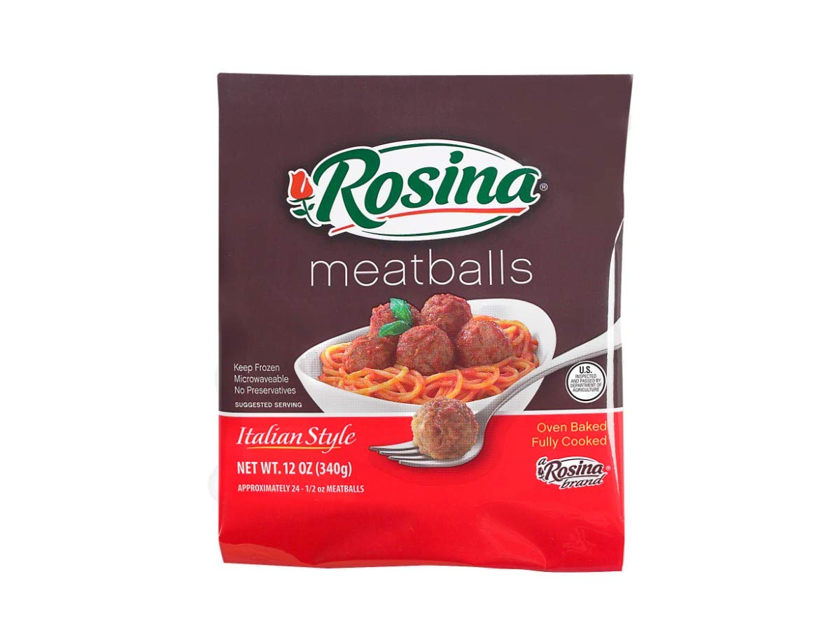 Rosina Food Traditional Italian Meatballs - 12 Ounce (Pack of 12) | Authentic Recipe, Ready to Cook | Perfect for Pasta, Subs & Family Dinners
