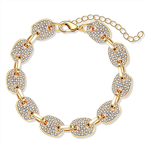 Gold Rhinestone Bracelet